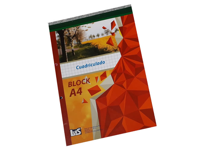 Block A4 Cuadriculado